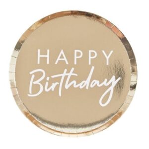 Happy Birthday paper plates 9” (10pcs)