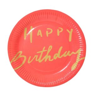 Happy Birthday paper plates 9” (8pcs)