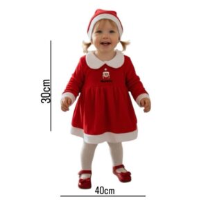 Toddler Santa Costume With Hat (1-2 Years)