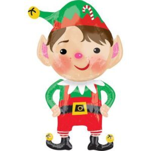 Jolly Christmas Elf Balloons Qualatex