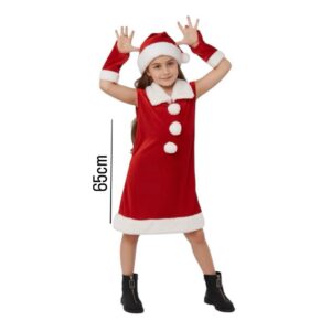 Christmas Girl Short Sleeves Dress  (6-8years)