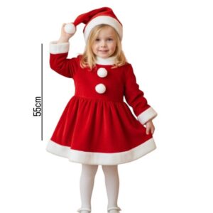 Christmas Dress With Hat (3-6 years)