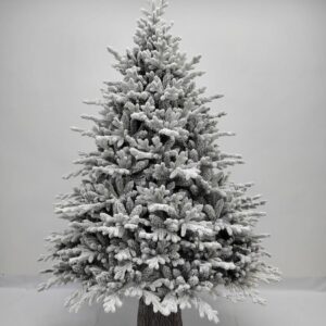 Christmas Snow Tree with Wood Base 180 cm