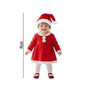Christmas Dress With Hat (1-3years) 