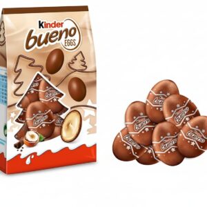 Kinder Bueno Mini Chocolate Eggs, Christmas Chocolate for Sharing (80g)