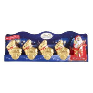 Lindt Mini Milk Chocolate Santa and Reindeer 5 Piece(50g)