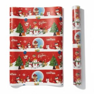 Red Christmas Wrapping Paper Size: 100*70