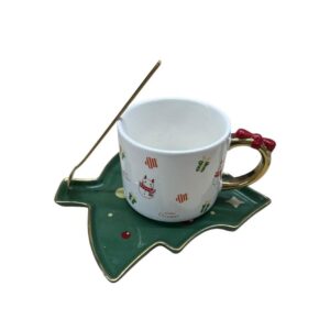 Christmas Mug With Coaster Tree