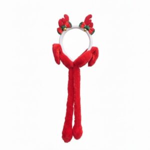 Christmas Earmuffs With Moving Hands