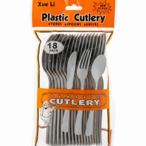 Metallic Plastic Forks (18pcs)