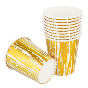 Carton Paper Cups: Metallic gold  (10pcs)