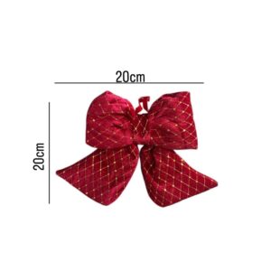Red And Gold Velvet  Bow