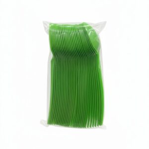 Dark Green Plastic Forks (30pcs)
