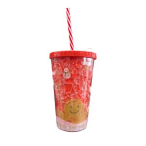 Christmas Cup With Straw