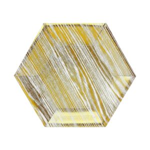 Gold Marble paper plates  9” (8pcs)