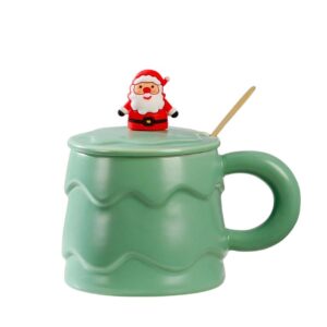 Green Christmas Ceramic Mug