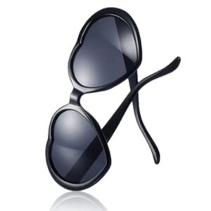 Black heart-shaped sunglasses