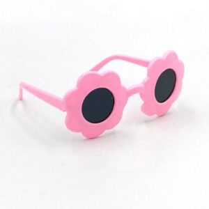 Pink , Flower -Shaped Sunglasses