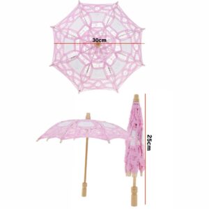 Pink Lace Umbrella