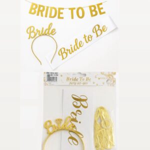 Bride to be “ Gold Set-3pcs