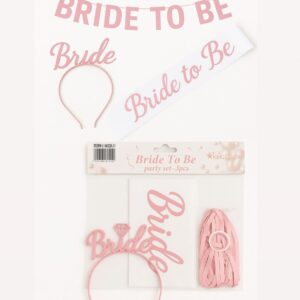 Bride to be” Pink Set 3pcs