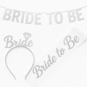 “Bride to be “ silver set 3pcs