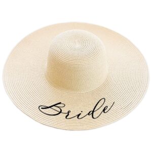 Beige Beach “Bride” Hat
