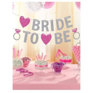 Bride To Be Glitter Letter Banner