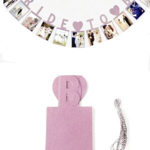 "Bride to Be" Pink glitter photo banner