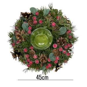 Christmas Wreath Candle Holder