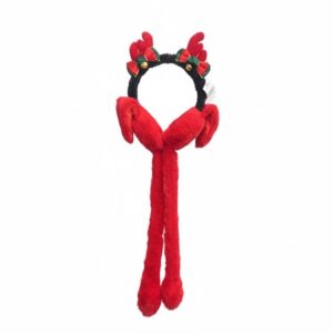 Christmas Earmuffs With Moving Hands