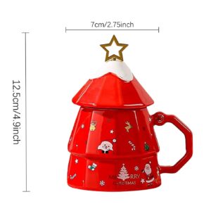 Red Tree Shape Mug