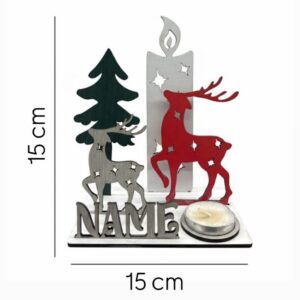 Wooden Stand With Candle