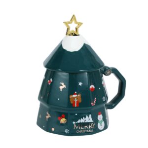 Green Tree Shape Mug