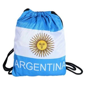 Argentina flag drawstring bag