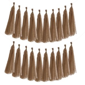 Brown Tissue Paper Tassel