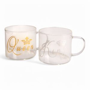 Set Of 2 Mugs Queen & King
