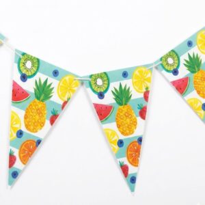 Fruits Paper Flags Banner