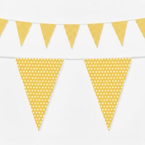 Dotted Yellow Flags Banner