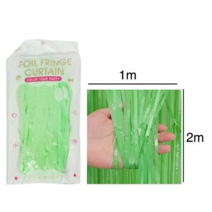 Pastel Green Foil Curtain