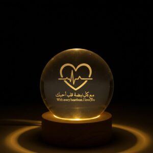 Crystal Ball + Light  13Cm x 8Cm