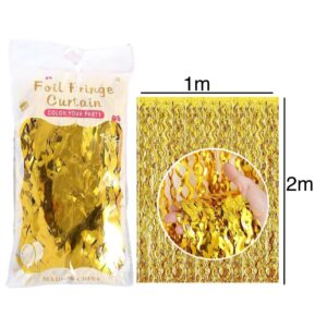 Wavy Gold Foil curtain
