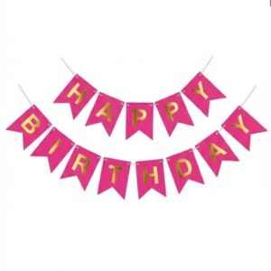 Hot Pink HBD Banner