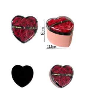 Heart Shape with Rose And Jewelry Box