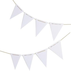 White Part Flags Banner