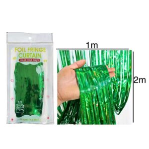 Metalic Green Foil Curtain