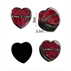 Heart Shape with Rose And Jewelry Box