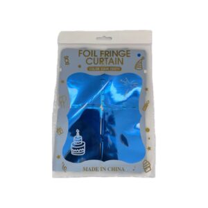 Blue Square Foil Curtain
