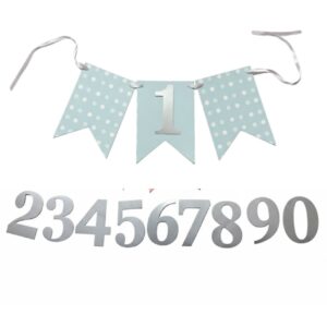 Blue Numbers Banner