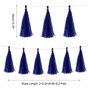 Dark Blue Tissue Paper Tassel
